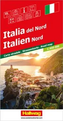 Image de Carte routière Hallwag Italie Nord 1:650.000