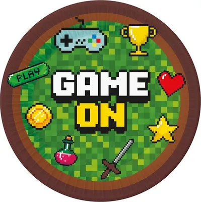 Immagine prodotto di Piatti party Pixel - Minecraft - 18 cm - 6 pz