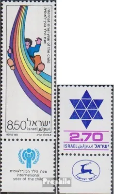 Produktbild von Briefmarken Israel 1979 Mi 811,812 mit Tab (kompl.Ausg.) gestempelt Jahr des Kindes