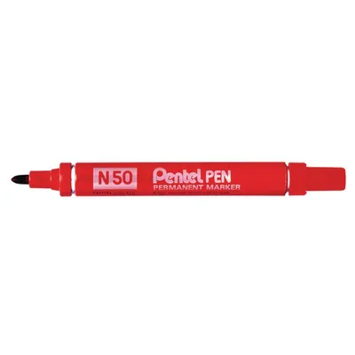 Produktbild von Pentel N 50 Permanentmarker Rote Spitze 12 Stück