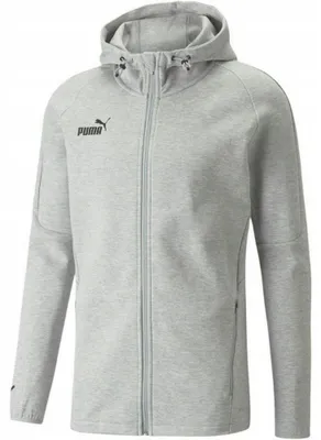 Produktbild von Puma - "TeamFINAL Casuals" Hoodie mit durchgehendem Reißverschluss für Herren PP3057 (S) (Grau)