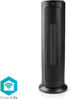 Produktbild von Nedis WIFIFNH10CBK, Haushaltsturmventilator, Schwarz, Flur, 19 cm, Tasten, 1200 W