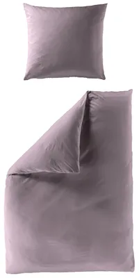Produktbild von BIERBAUM Bettwäsche Mako-Satin flieder  135x200cm, mit 1 Kissen