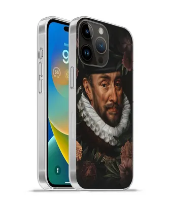 Produktbild von MuchoWow® Handyhülle Schutzhülle Hülle für Apple iPhone 14 Pro Max Wilhelm von Oranien - Kunst - Blumen Silikon Softcase Handy Hülle - Hardcover