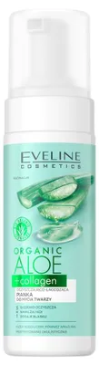 Produktbild von Eveline Cosmetics Organic Aloe+Collagen – reinigendes, feuchtigkeitsspendendes Reinigungsgel
