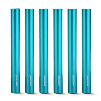 Produktbild von Sport-Thieme Staffelstäbe-Set "Metall", Blau, Junioren, ø 32 mm