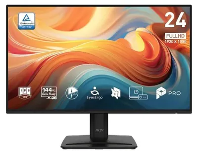 Produktbild von MSI Pro MP243 E14, 60,5 cm (23.8"), 1920 x 1080 Pixel, Full HD, LCD, 4 ms, Schwarz