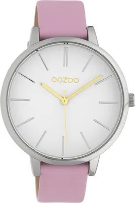 Produktbild von Oozoo Armbanduhr pink Leder Timepieces Damen Analog-Quarzuhr UOC10180