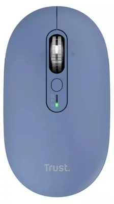 Produktbild von Trust Seron Slim Multi, Beidhändig, Optisch, RF Wireless + Bluetooth, 3200 DPI, Blau