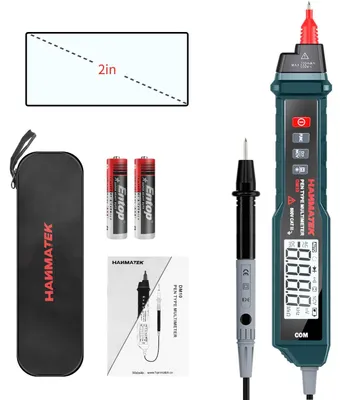 Image de Multimètre numérique testeur de tension - Auto range True RMS - Rétroéclairage - 600 V