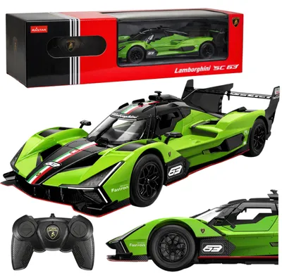 Image de Lamborghini Sc63 Voiture Télécommandée Rc Vert Rastar 1:24