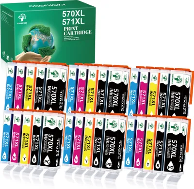 Produktbild von 30x GREENSKY 570XL 570 XL Druckerpatronen kompatibel für Canon Pixma PGI 570 CLI 571 MG5750 5751 5752 7750 6850 6851 6852 TS5050 5050 5051 5053 5055