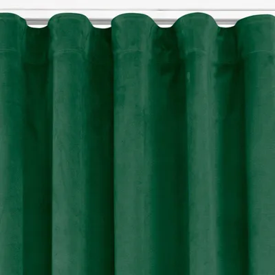 Zdjęcie produktu dla Zasłona VILA velvetowa na taśmie wave 265x245 butelkowa zieleń  Homede