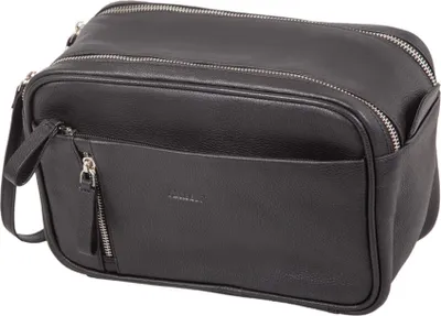 Produktbild von Alassio Kulturtasche SALINA, aus Leder, schwarz