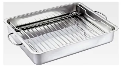 Produktbild von Grill- und Ofenbräter STYLE, 40 cm BBQ, Edelstahl, 6,8 Liter, Silber