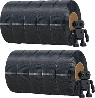 Zdjęcie produktu dla filament do drukarek 3D, średnica 1,75 mm, wysoka wytrzymałość na rozciąganie, PETG czarny