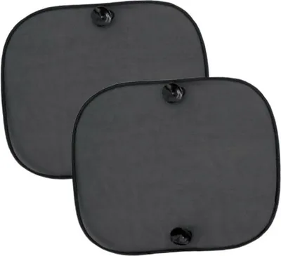 Produktbild von Auto-Sonnenschutz mit Saugnäpfen, schwarz, 2-teiliges Set