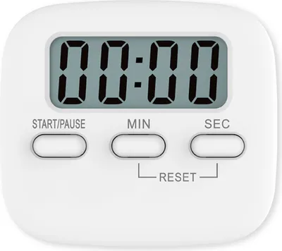 Produktbild von Digitaler Küchentimer Magnetisch Eieruhr Timer Digital Küchenuhr Stoppuhr Countdown Count up, Laut Ton Küchenwecker Zeitmesser Küche Kurzzeitwecker mit LCD zum Kochen Backen Sport Lernen,Weiß