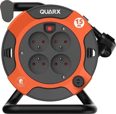 Obrázok produktu pre Káblový bubon Bricolage 15 m, H05VV-F 3G1,5 mm², tepelný istič, 3000 W, odvinutý