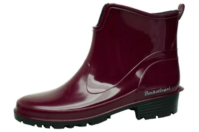 Produktbild von Bockstiegel Elke Gummistiefel in Übergrößen Bordeaux  10019_8 weinrot/schwarz  große Damenschuhe