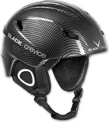 Produktbild von BLACK CREVICE Ski-& Snowboardhelm - Modell KITZBÜHEL | Farbe: Black Carbon | Größe: XS