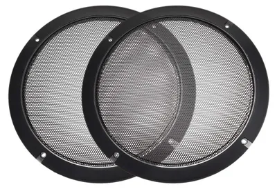 Lautsprechergitter 8 Zoll rund, 225 mm, schwarz, 2 Stück