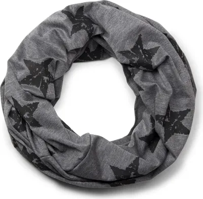 Produktbild von styleBREAKER Loop Schlauchschal mit Sterne Print im Vintage Look, weich und warm, Uni 01018079