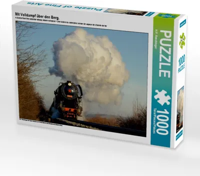 Produktbild von Calvendo Mit Volldampf über den Berg. 1000 Teile Puzzle quer 640x480mm, Reschinger H.P.; 7359601