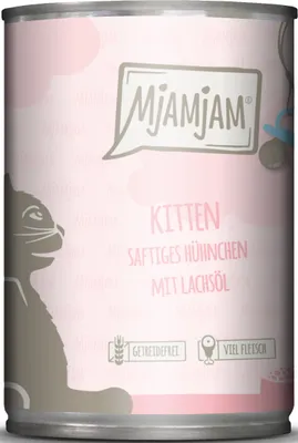 Produktbild von Mjamjam saftiges Huhn mit Lachsöl - Kitten 400gx6