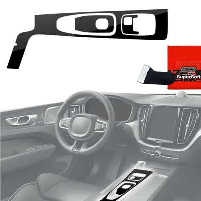 Immagine prodotto di Pellicole protettive 3 in 1 Grizz Protector per console centrale - Volvo XC60 B5 (2023-2024) Nero lucido