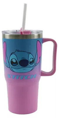 Image de Bouteille isotherme Disney Lilo et Stitch Alien 626 avec paille, 520 ml