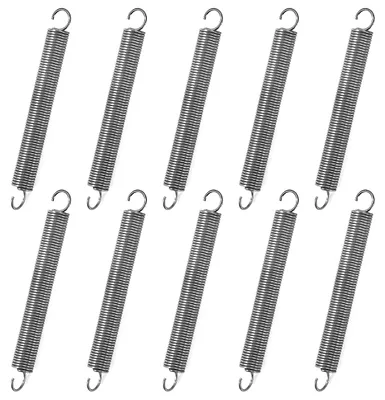 Zugfeder 70 mm, 90° Haken, Edelstahl, 0,9 mm, 8 mm, 1,9 kg, 10 St.