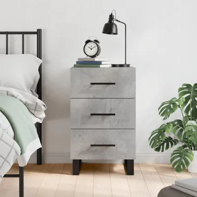 Obrázok produktu pre vidaXL Nočný stolík Concrete Grey 40x40x66 cm Drevo Materiál