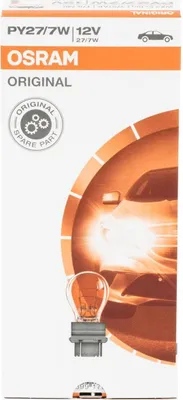 Immagine prodotto di Osram 3757AK Lampada lampeggiante per luci di posizione 7 W PY27/7 W, 12 V (10 pezzi) ▶ Lampada per auto Premium, omologata  Spedizione in Germania