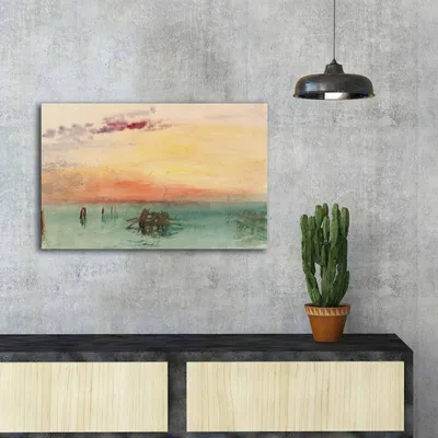 Produktbild von Wallity, FAMOUSART- CVT1446, Bunt, Leinwandbilder, 45 x 70 cm, 100% Wildleder -Leinwand