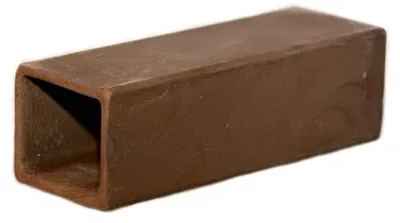 Productafbeelding van CeramicNature Leghol medium rechthoekig keramiek 11x4x3,5 cm voor aquarium en terrarium Bruin - 11 x 4 x 3,5cm