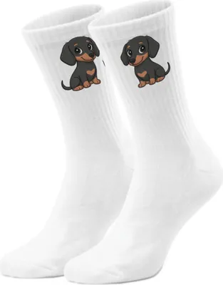 Produktbild von epicsocks Dackelfreude Tapsender Dackel Socken in 37-41 im Paar