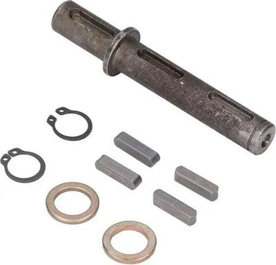 Produktbild von Alloystahl-Achse 102mm für Geschwindigkeitsregler - RV30-Durchmesser 14mm - NMRV030-Getriebe mit Schaltpackung.