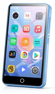 Immagine prodotto di Lettore MP4 Bluetooth con touchscreen da 4 pollici, 64 GB, blu