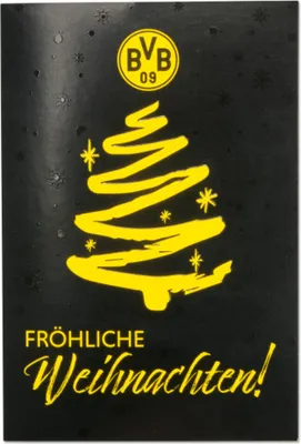 Produktbild von Borussia Dortmund BVB Weihnachtsgrußkarte