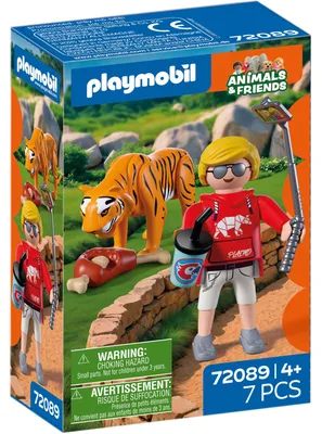 Produktbild von PLAYMOBIL Animals & Friends Zoo: Tiger und Besucher