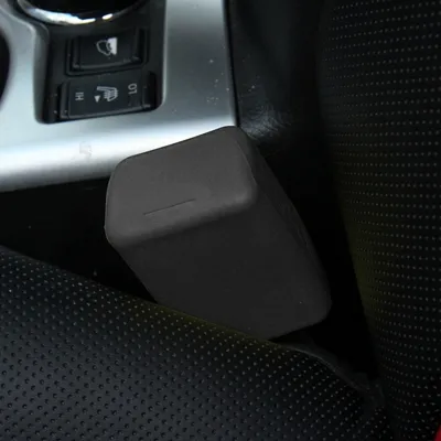 Produktbild von Sichere Gummi Auto Sitzgürtel Clips Schließschnallen Schutzhülle (schwarz)