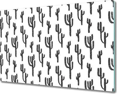 Produktbild von Glas-Herdabdeckplatte Glaskeramikkochfeld-Abdeckung Spritzschutz - 80x52 cm - Mexikanischer Kaktus
