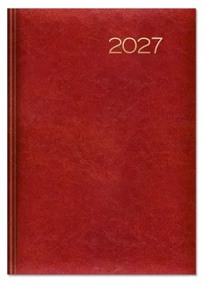 Immagine prodotto di Calendario 2025, formato A5, giornaliero, copertina rossa, modello SK2 - Sapt