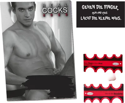 Produktbild von Kalender 2025 Real Cock Wandkalender, Erotikkalender inkl. Magnet Messlatte Aktbilder