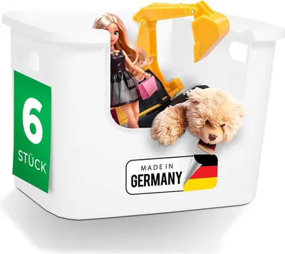 Produktbild von Novaliv 6x Aufbewahrungsbox Bad Organizer Kleiderschrank Schubladen Ordnungssystem Weiß Wohnmobil Schrank Organizer Box Badezimmer organizer & Kleiderschrank organizer & geeignet als Schubladenbox
