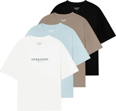 Produktbild von 4er Pack JACK & JONES Herren T-Shirts JORBILLYBURG