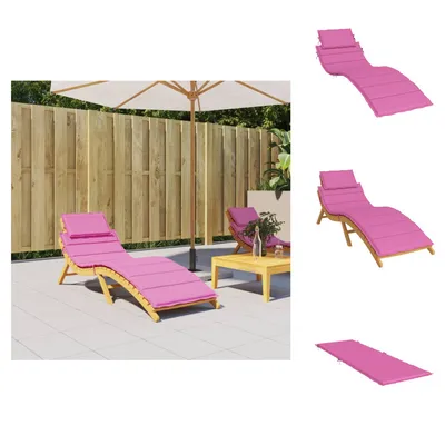 Obrázek produktu pro vidaXL Polštář na lehátko Pink Oxford fabric - Polštář na sezení