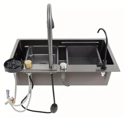 Produktbild von Spüle – Waschbecken – Spülbecken – Edelstahl – Anthrazit