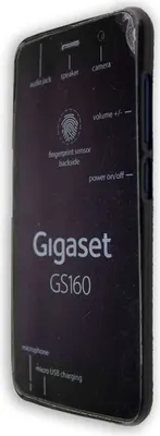 Image de caseroxx Housse de protection TPU compatible avec Gigaset GS160 / GS170, étui en caoutchouc pour téléphone portable noir